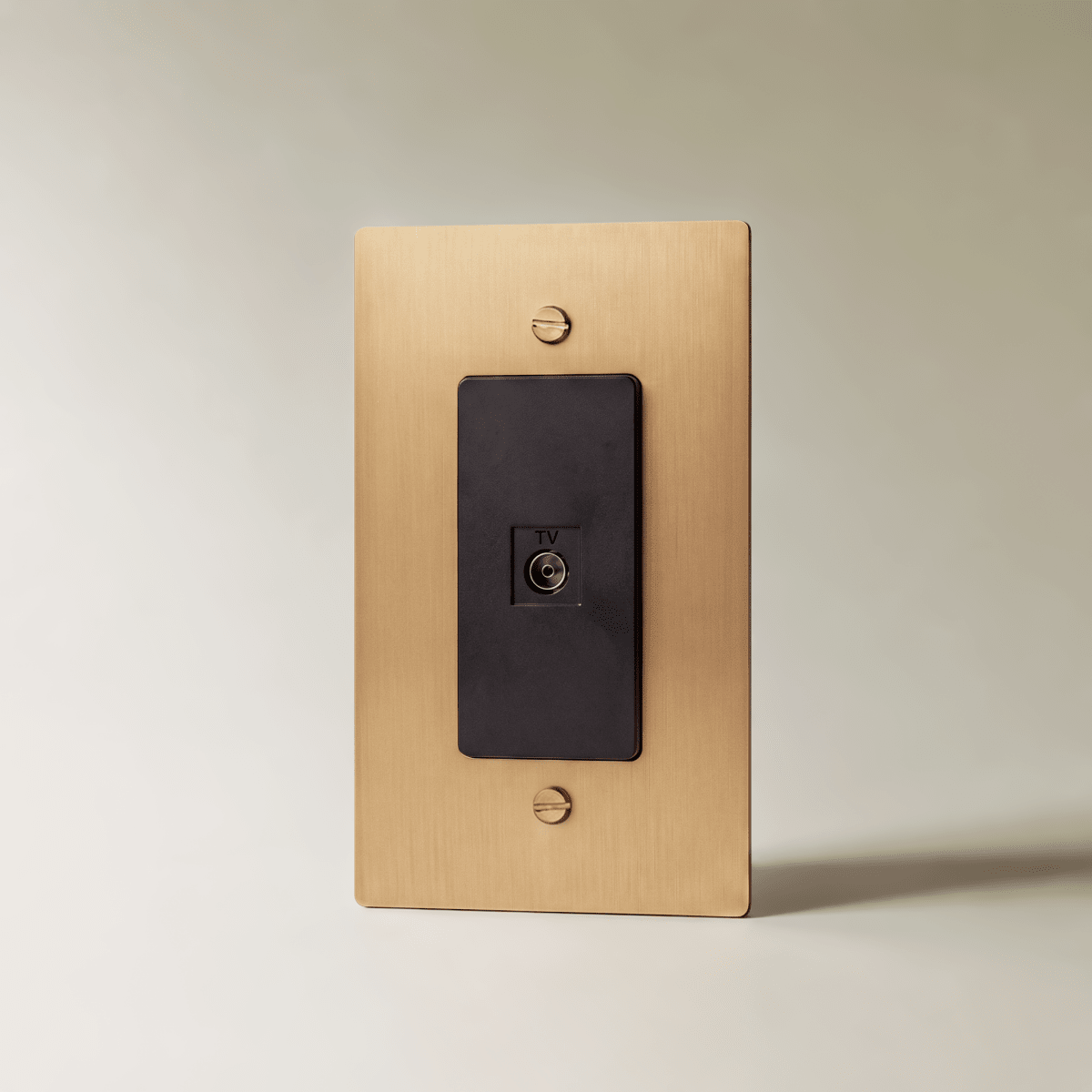 The Brass TV Socket (1-Gang) — Brass, 1 Gang, TV | CARRA HOME