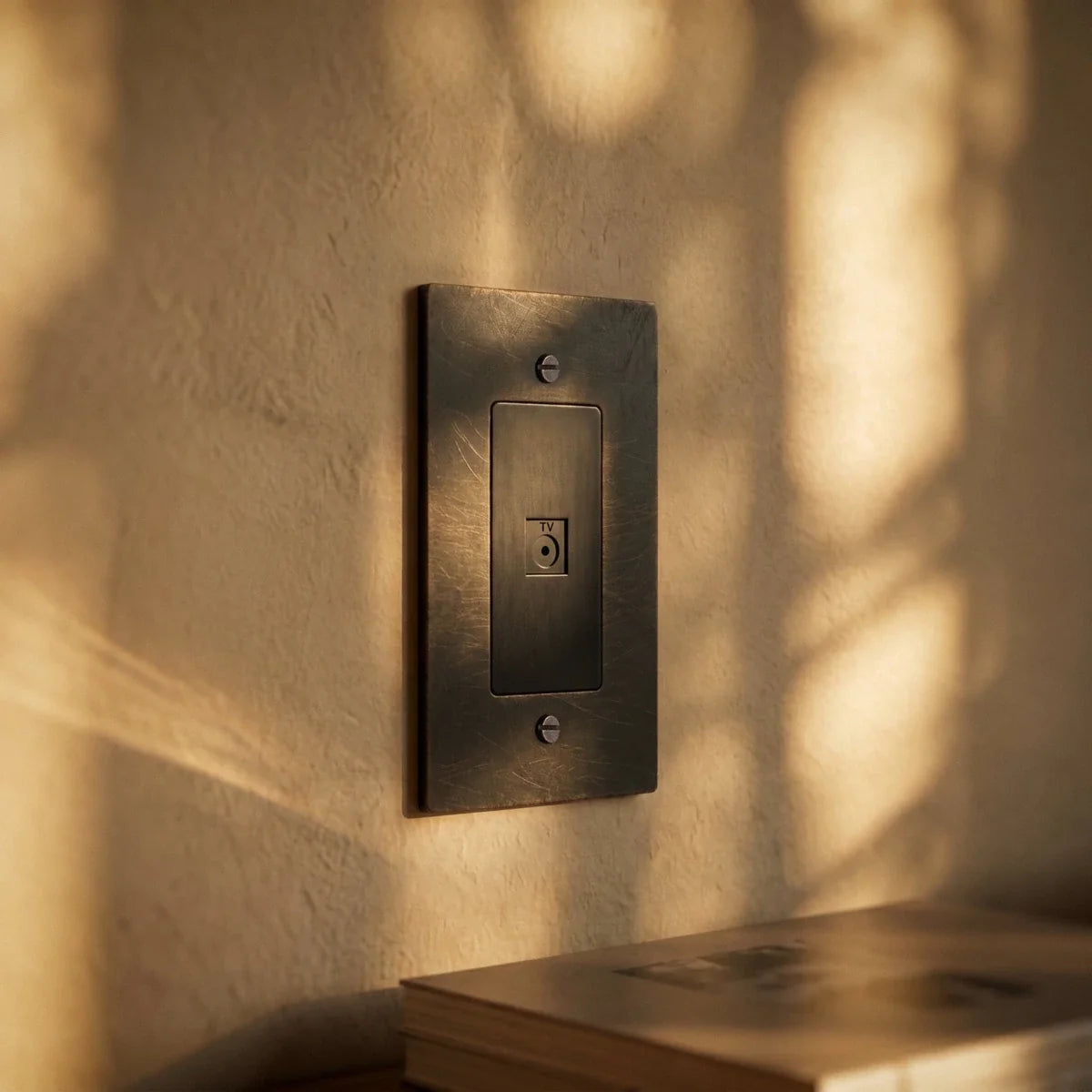 The Brass TV Socket (1-Gang) — socket installation detail | CARRA HOME