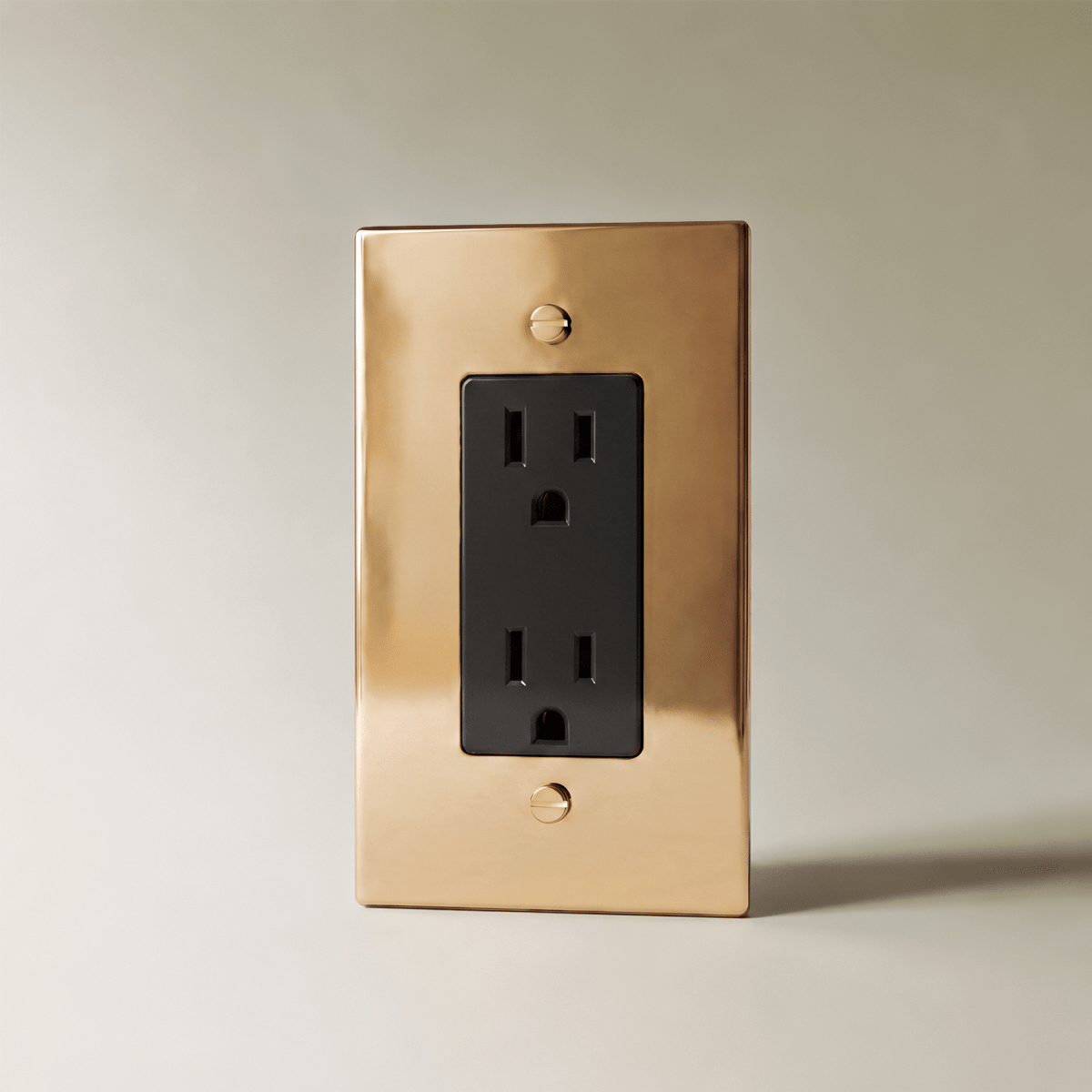 The Polished Brass Outlet — Black, 1 Gang, Standard | CARRA HOME