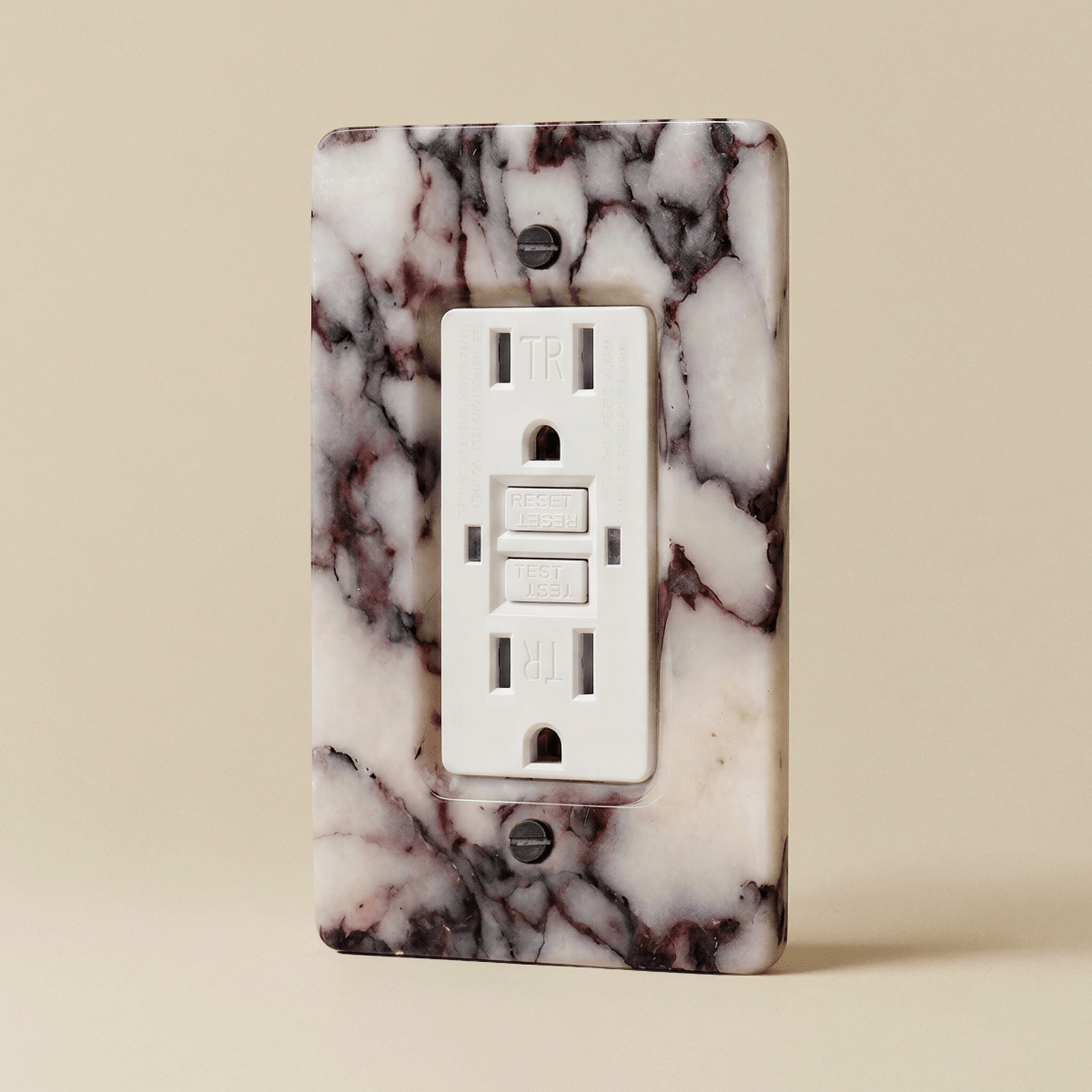 The Stone Outlet — Calacatta Viola, 1 Gang, GFCI | CARRA HOME