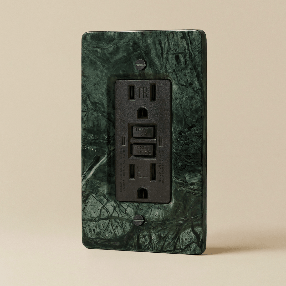 The Stone Outlet — Guatemala Green, 1 Gang, GFCI | CARRA HOME