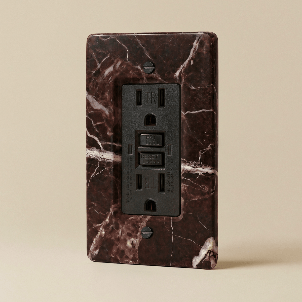 The Stone Outlet — Rosso Levanto, 1 Gang, GFCI | CARRA HOME