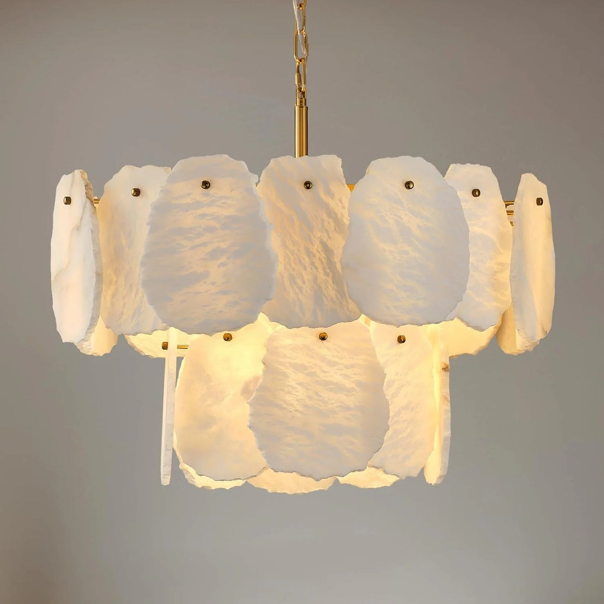 Vela Alabaster Layered Round Chandelier product view 10