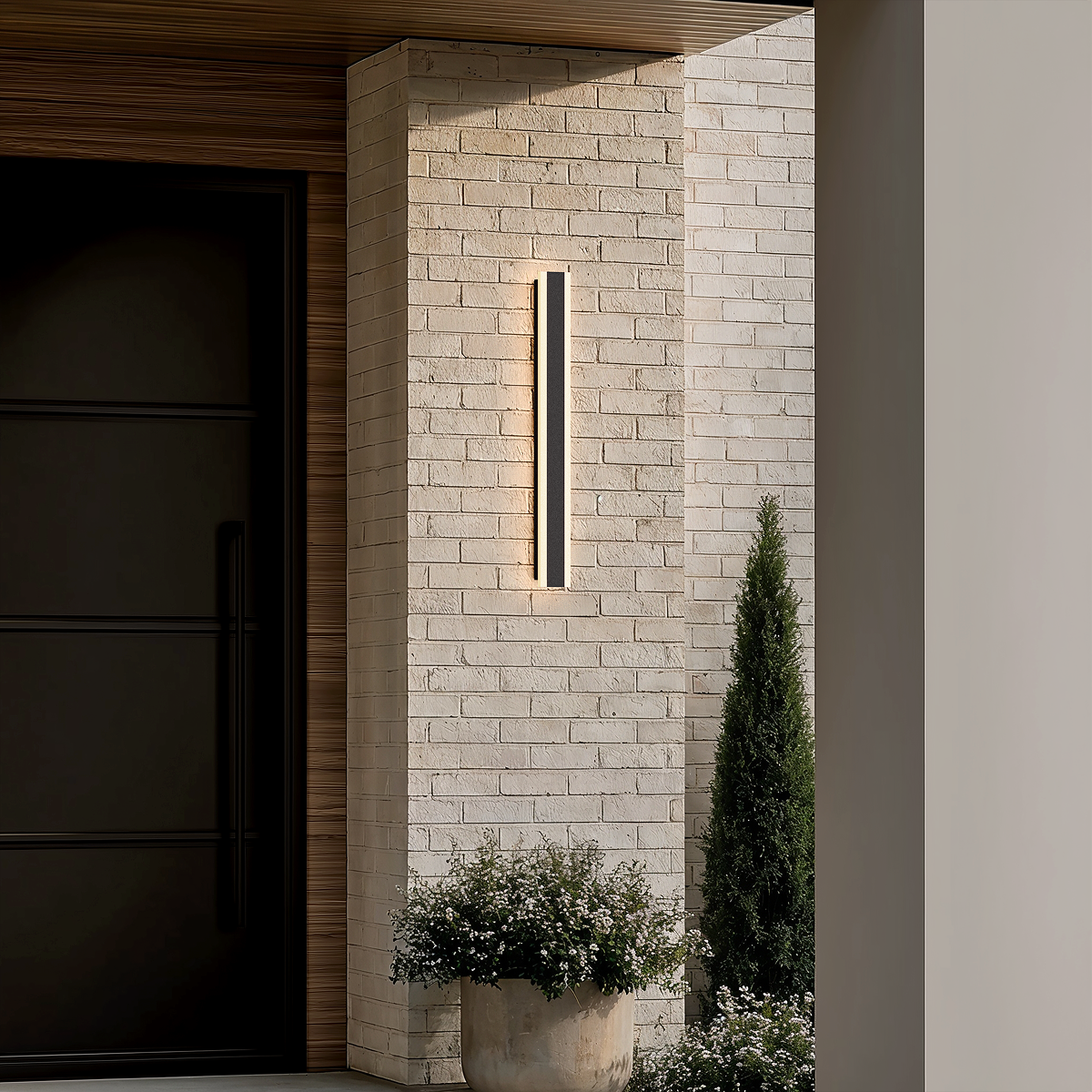 Veyra LED outdoor wall light, 24 inch (60 cm) size